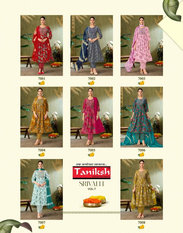 Taniksh srivalli vol 7 bombay wholesale kurti online